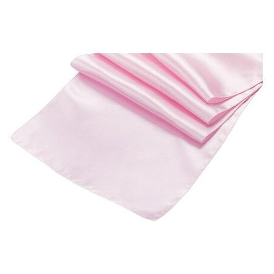 Satin Table Runner – Medium Pink | Rental