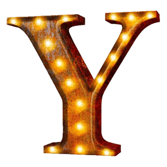 Vintage Marquee Letter | Y | 36″ | Rental