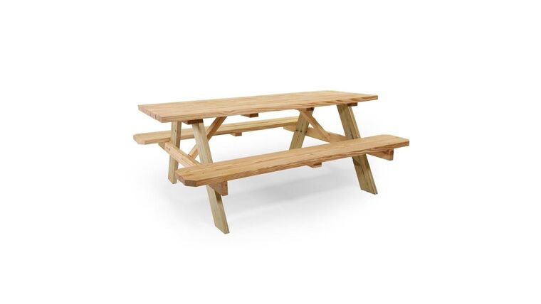 Picnic Table | Wood | Rectangle | 4′ | Kids | Rental