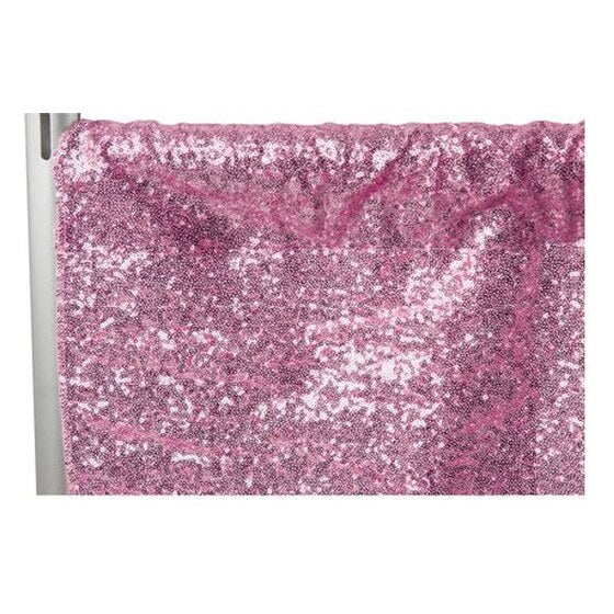 Glitz Sequin 8ft H x 52″ W Drape/Backdrop Panel – Pink | Rental