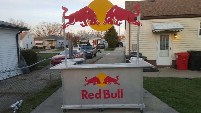 8′ Aluminum Red Bull Bar | Rental