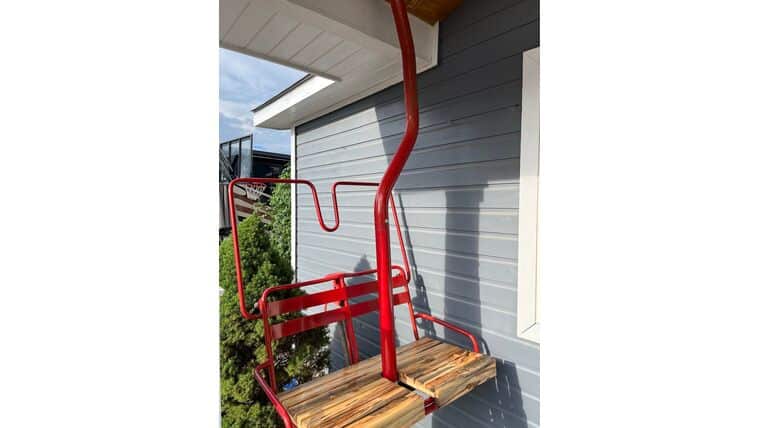2 Chair Metal Ski Lift Chair | Rental