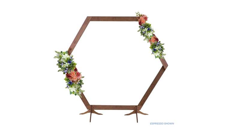 Single Wooden Hexagon Arch – Large – Worn Navy | Rental