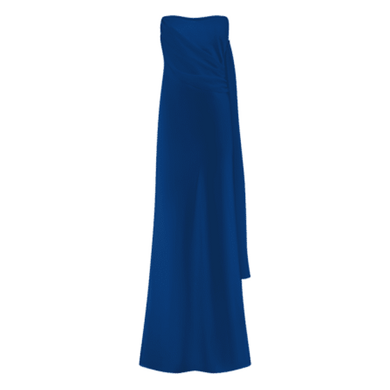 6″ x 106″ Light Blue Teffeta Crinkle Sash | Rental
