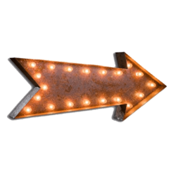 Vintage Marquee | Arrow | 36″ | Rental
