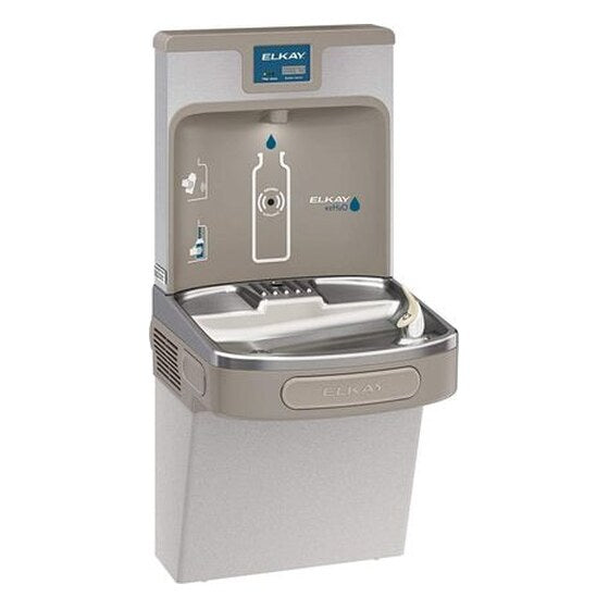 Bottle Filling Station & Single ADA Cooler, Filtered 8 GPH Light Gray 39.50 x 19.00 x 18.45 inches | Rental