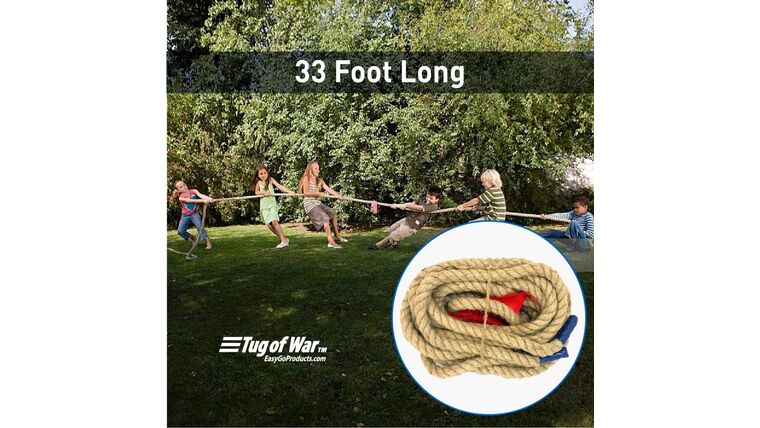 33′ Tug Of War Rope With Flag Lawn Game | Rental