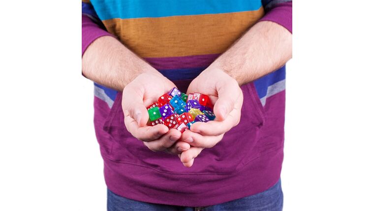 Part – 16mm Red Rounded Brybelly Casino Dice | Rental
