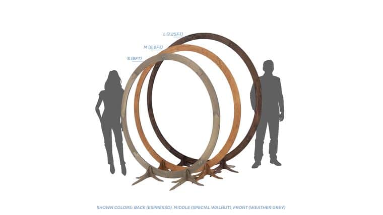 7.25′ Circle Arch – Black | Rental