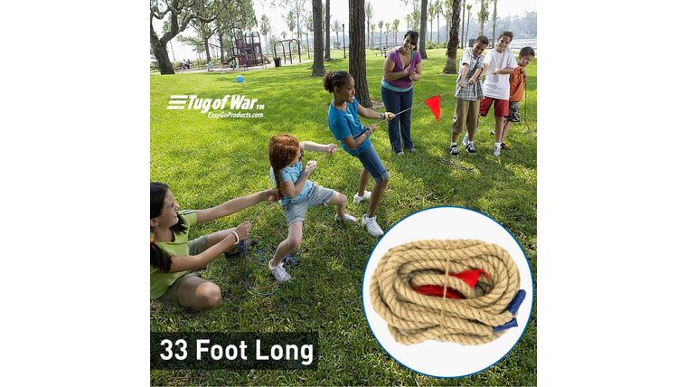 33′ Tug Of War Rope With Flag Lawn Game | Rental