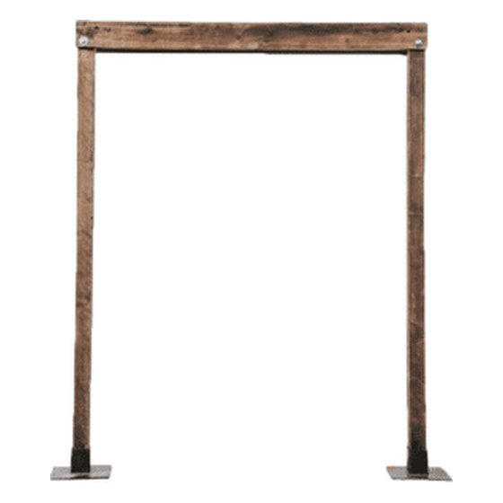 Rustic Wood Frame Straight Arch | Rental