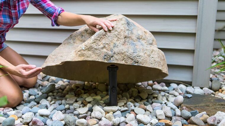 Outdoor Essentials Faux Rock, Small – Tan | Rental