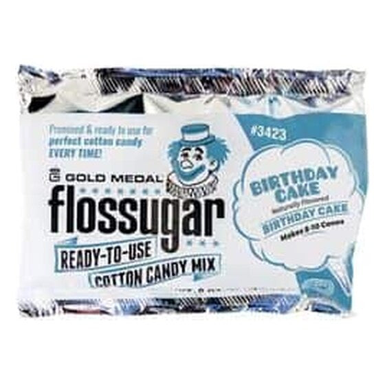 Cotton Candy – Birthday Cake 8-oz. Flossugar Pouches | Rental