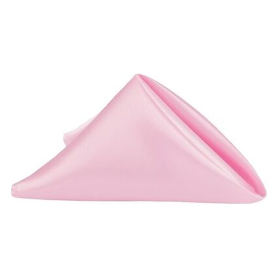 Satin | Medium Pink | 20″x20″ Napkin Rental | Rental