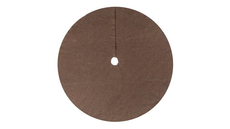 Faux Fur Tree Skirt 60″ Round – Brown | Rental