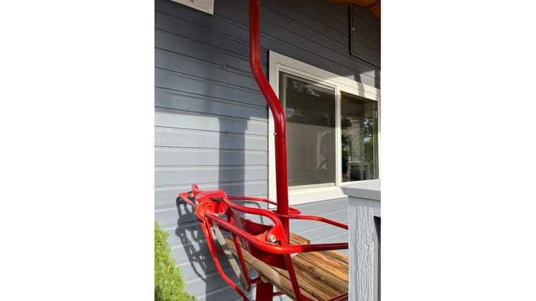 2 Chair Metal Ski Lift Chair | Rental