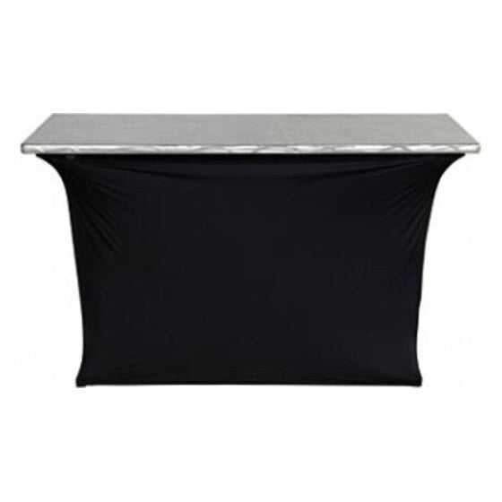 6′ Aluminum Swirl Bar w/Black Spandex Skirt Kit | Rental