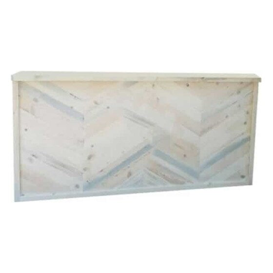 Herringbone White Wash Bar | Rental