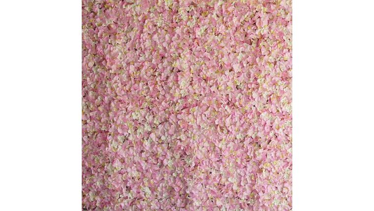 Flower Wall – UV Protected Pink | Cream Hydrangea Flower Wall Panel | Rental