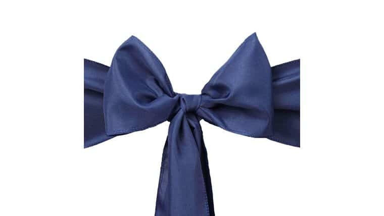 6″ W x 106″ L Navy Blue Polyester Sash | Rental
