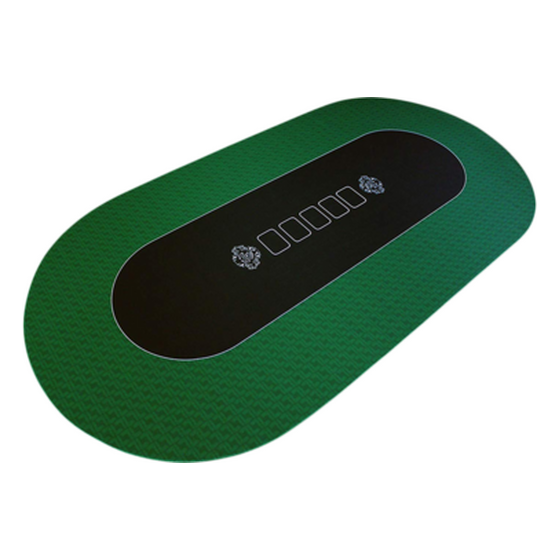 Part – 8′ Green Oval Poker-Texas Hold Em Casino Table Only | Rental