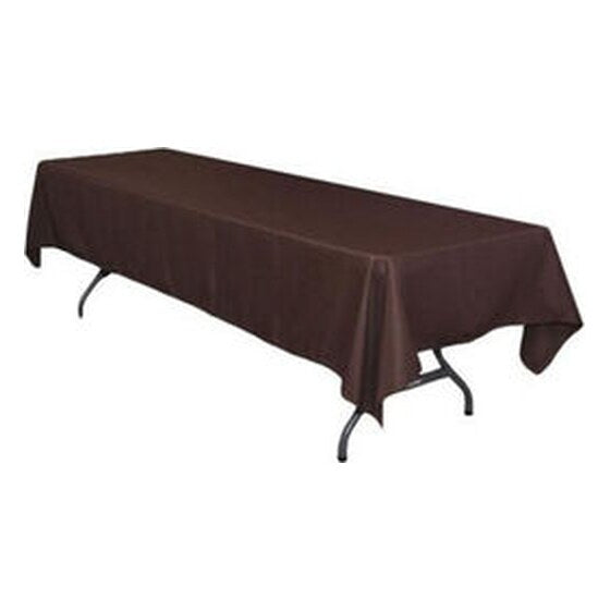 Polyester | Chocolate Brown | 60″ x 120″ Rectangle Tablecloth | Rental