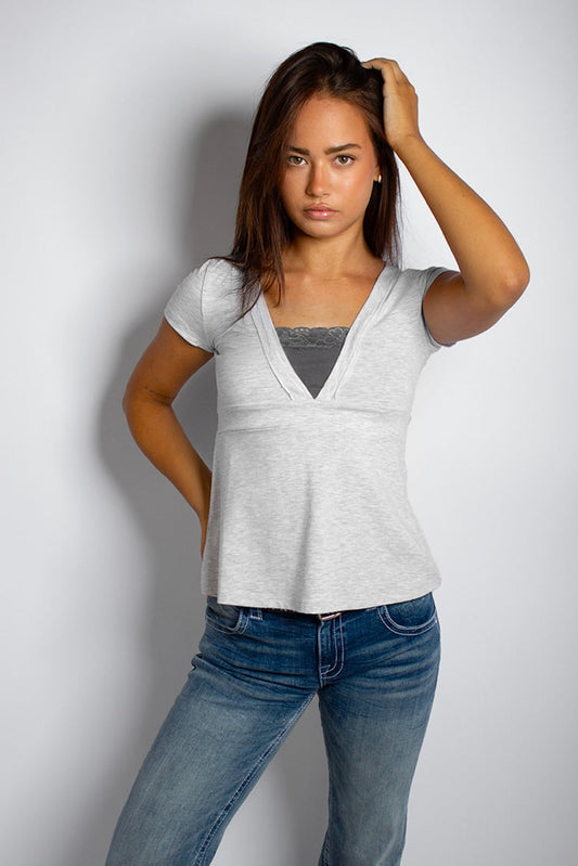 V-neck T-shirt