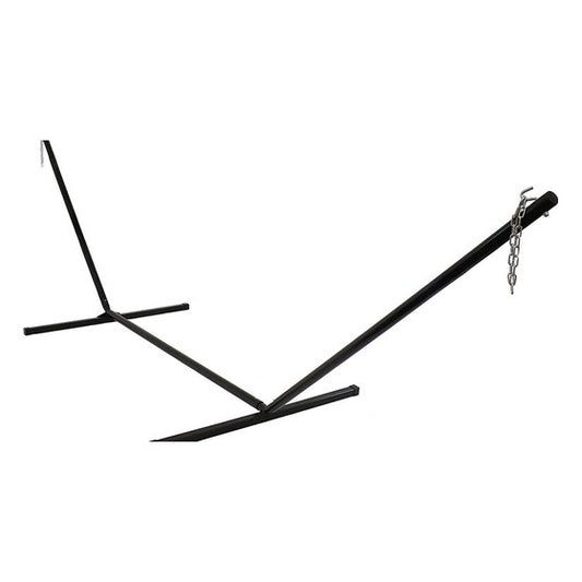 15 Foot Hammock Stand with Heavy-Duty Steel Beam Construction – Large 2 Person Hammock Stand – 400-Pound Capacity – Black | Rental