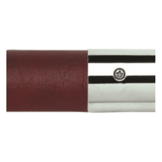 6′ Maroon Naugahyde Stanchion Rope w/Polished Chrome Ends | Rental