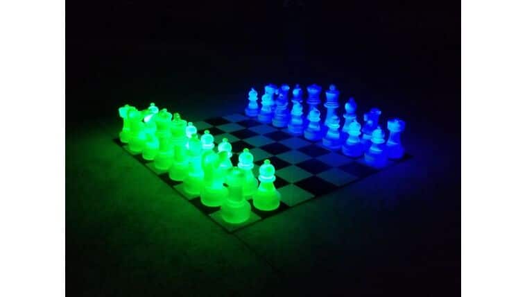 25″ Plastic LED Illuminated Giant Chess Set | Rental