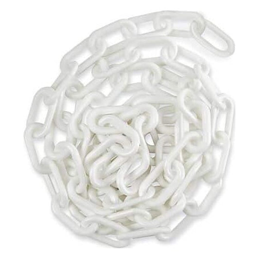15′ White Plastic Stanchion Chain | Rental