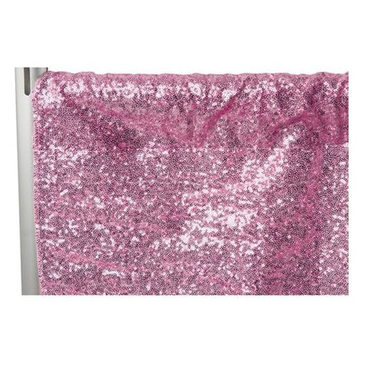 Glitz Sequin 8ft H x 52″ W Drape/Backdrop Panel – Pink | Rental