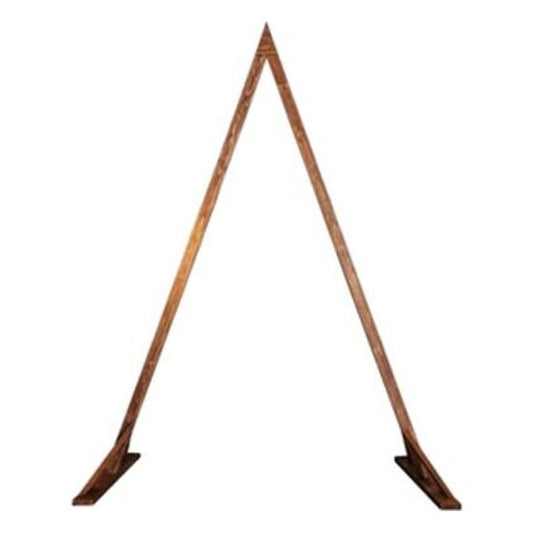 Rustic Wood Triangle Arch – 120″ | Rental