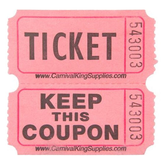 Part  – Pink Stack Roll Tickets (Double Roll – 2,000 Tickets) Purchase | Rental