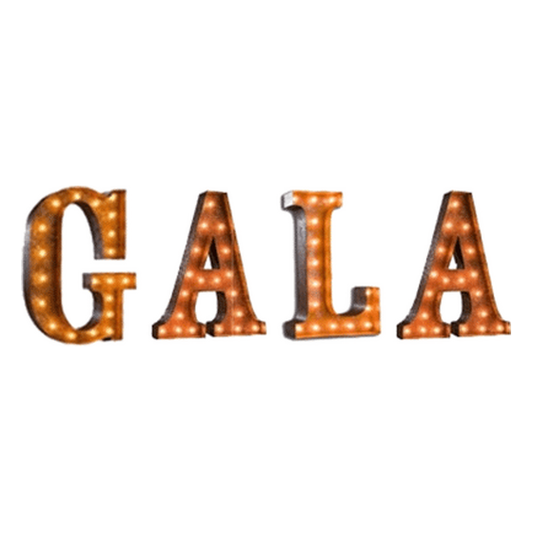 Vintage Marquee Letters | GALA | 36″ | Rental