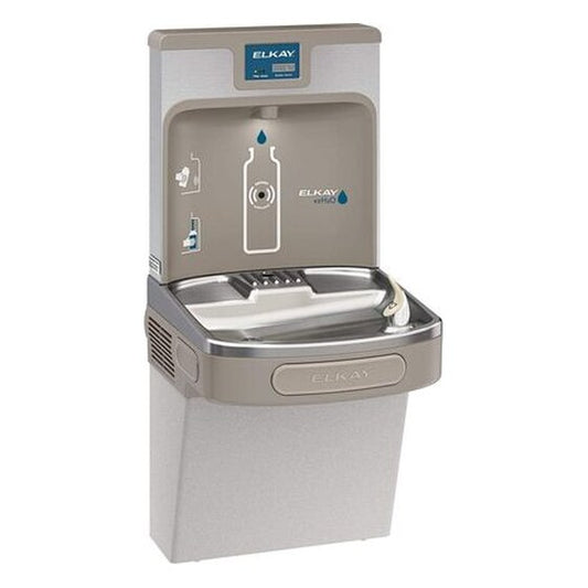 Bottle Filling Station &amp; Single ADA Cooler, Filtered 8 GPH Light Gray 39.50 x 19.00 x 18.45 inches | Rental