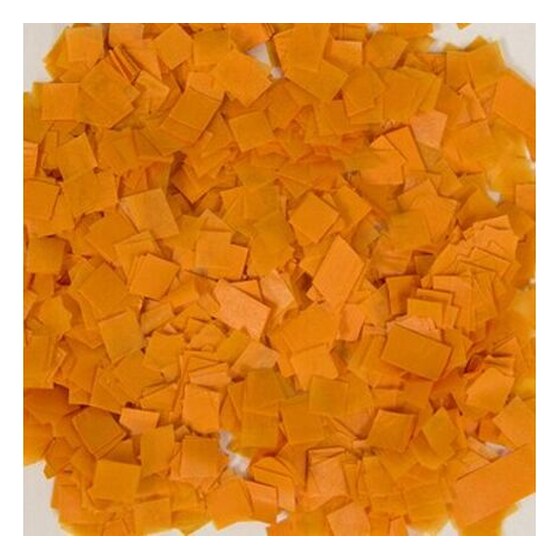 Orange Snow Tissue Confetti Bulk Purchase (1lb) | Rental
