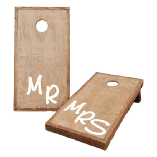 Mr &amp; Mrs Cornhole Game | Rental