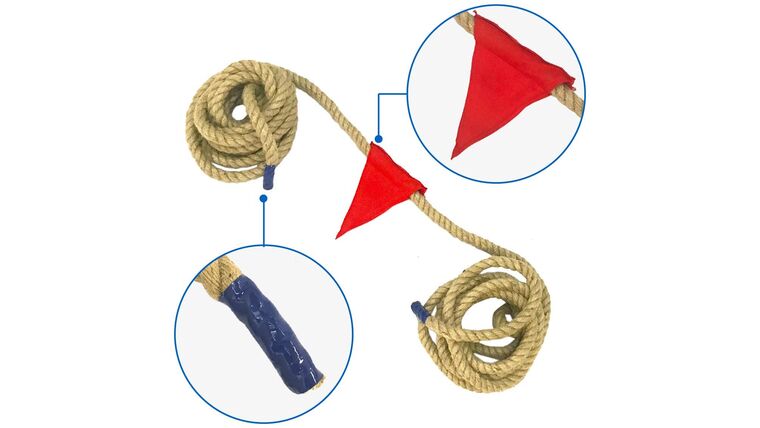 33′ Tug Of War Rope With Flag Lawn Game | Rental
