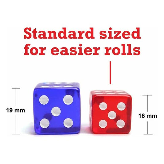 Part – 16mm Blue Rounded Casino Dice | Rental