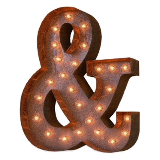 Vintage Marquee | Ampersand – & | 36″ | Rental