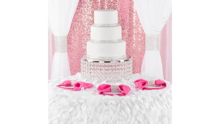 Glitz Sequin 8ft H x 52″ W Drape/Backdrop Panel – Pink | Rental