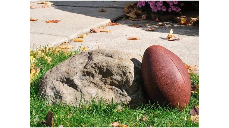 Outdoor Essentials Faux Rock , Small – Grey | Rental