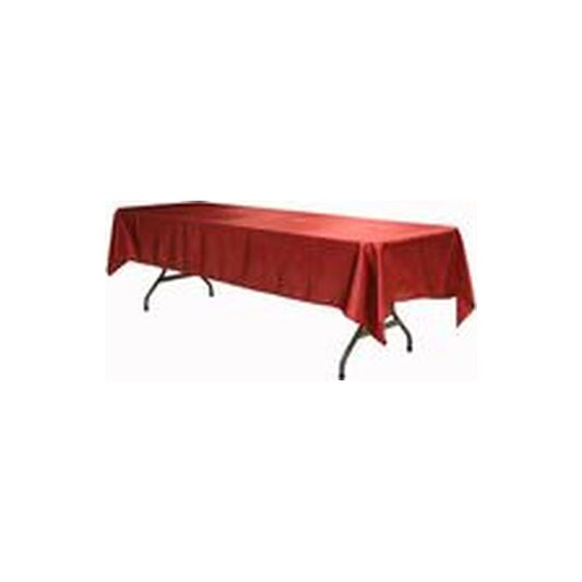 Satin Rectangular 60″x120″ Tablecloth – Apple Red | Rental