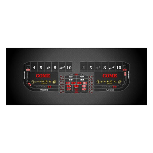 Part – Craps – 8′ Craps Casino Game Table Top Only – Black | Rental