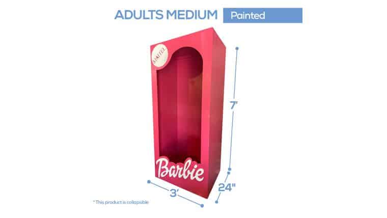 Wood – Collapsible Barbie Box Photo Booth – Pink – ADULT | Rental