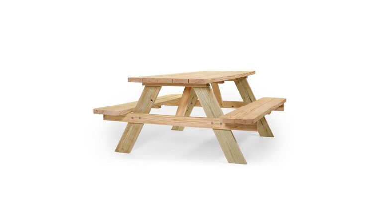 Picnic Table | Wood | Rectangle | 4′ | Kids | Rental