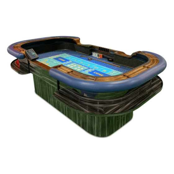 Part - Craps - 8' Casino Game Table Top Only - Blue