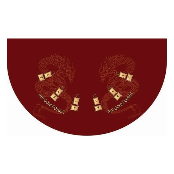 Pai Gow Poker – 6′ Casino Game Table Kit – Burgundy | Rental