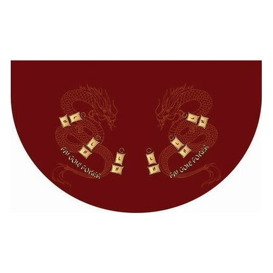 Pai Gow Poker – 6′ Casino Game Table Kit – Burgundy | Rental
